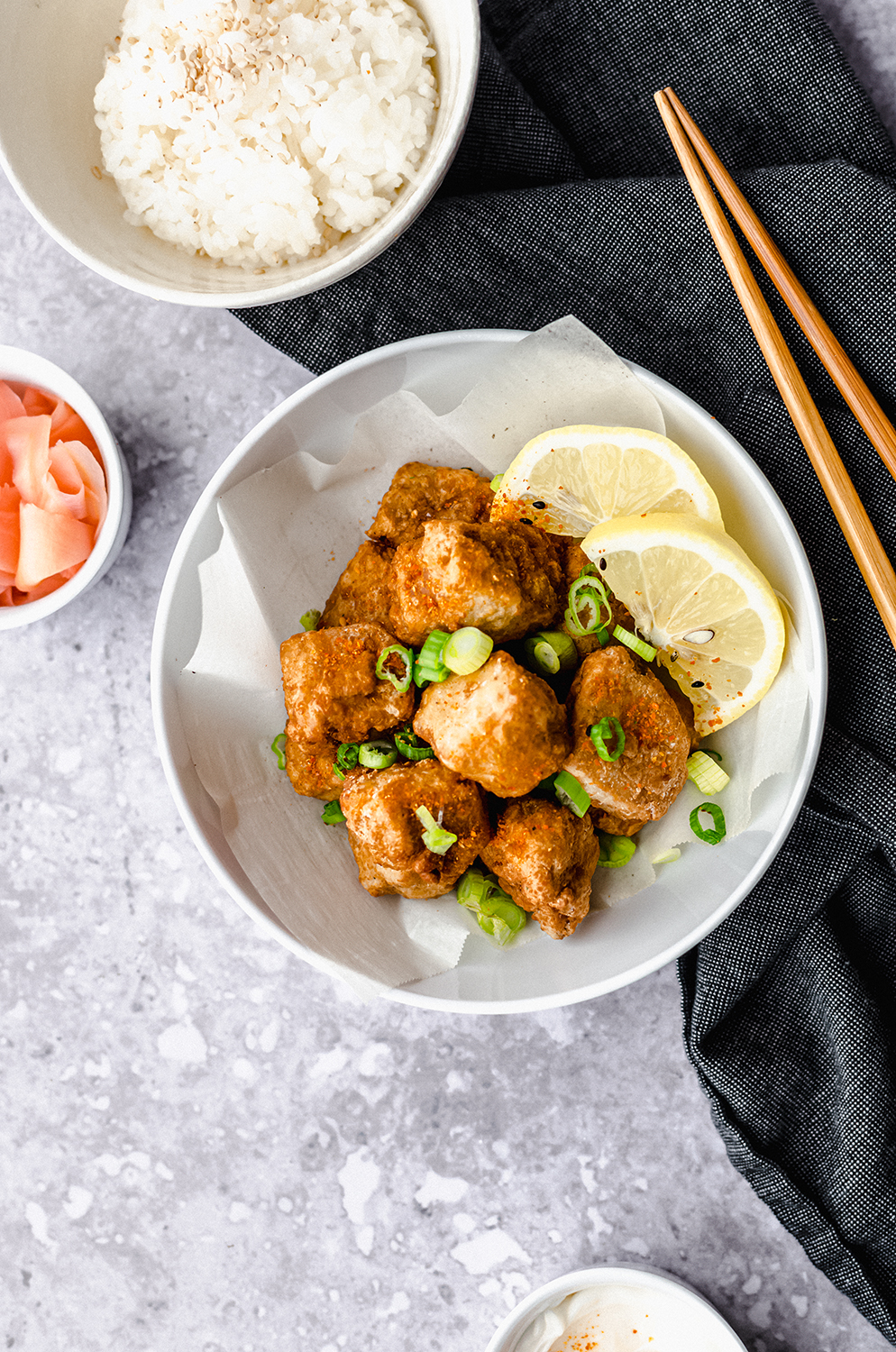 Tofu Karaage - Floured Frame