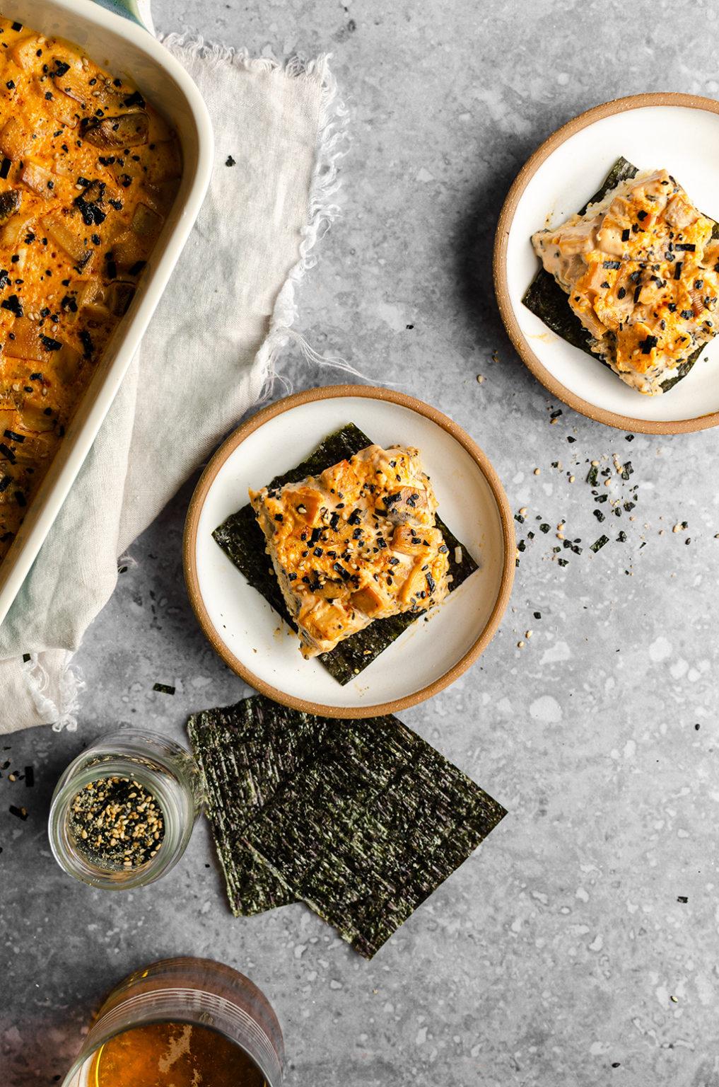 Vegan Sushi Bake - Easy Recipes - Floured Frame
