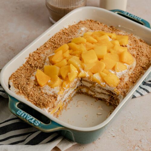 Vegan Filipino Mango Float (Crema de Mangga) - Floured Frame