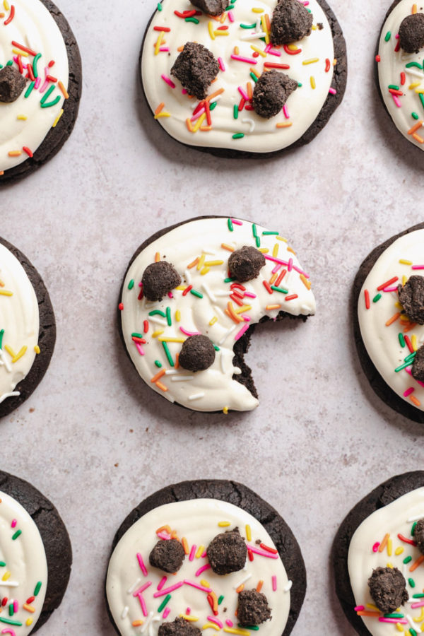 Vegan Oreo Birthday Cookies - Floured Frame