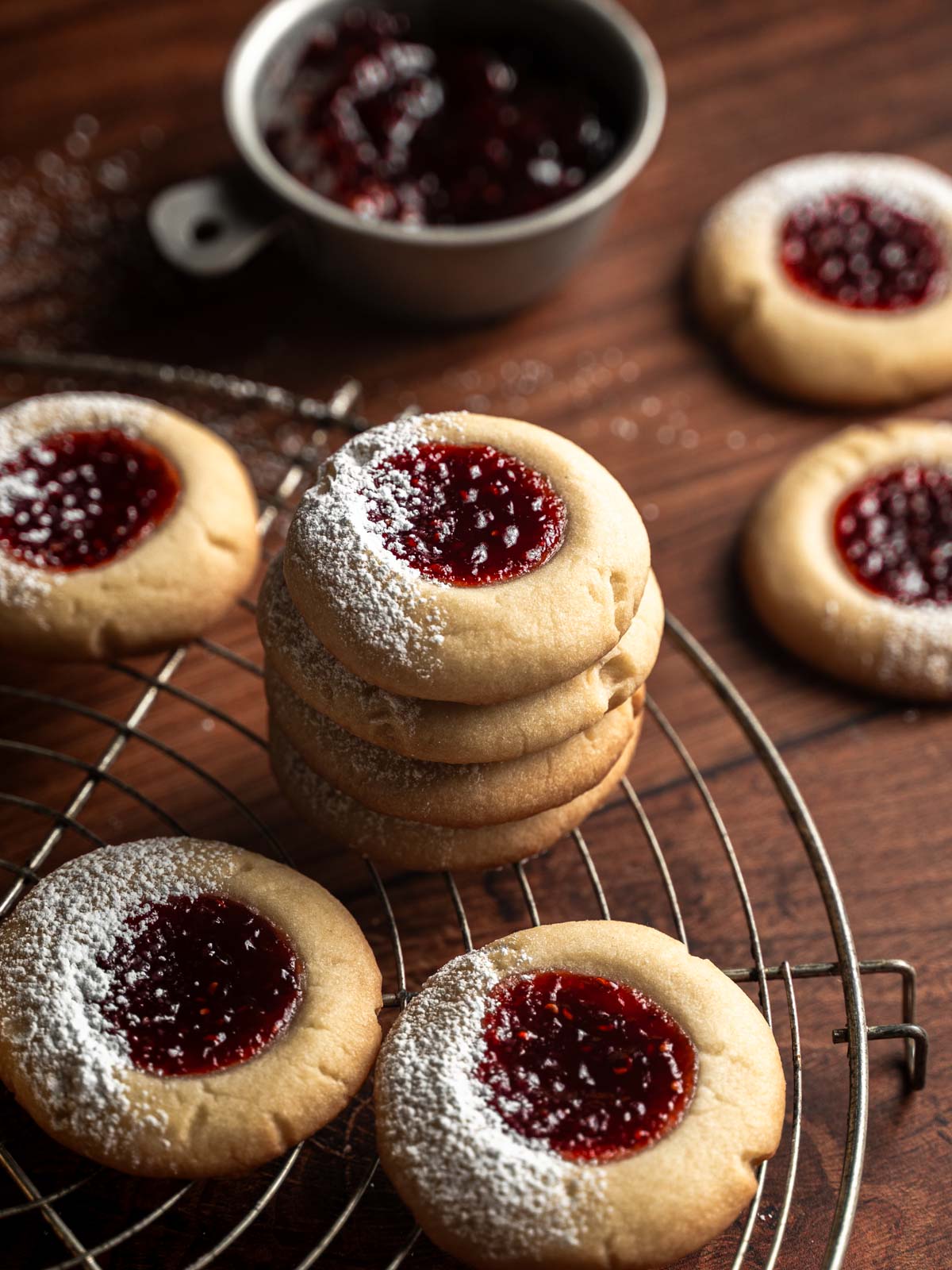 Vegan Thumbprint Cookies - Floured Frame