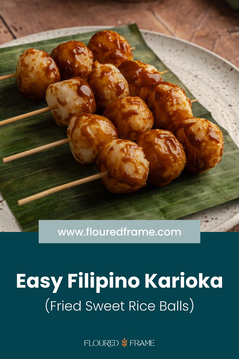 Easy Filipino Karioka (Fried Sweet Rice Balls) - Floured Frame